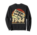 1944 Cassette Tape 80Th Sweatshirt - Casual Everyday Wear Men Women - T-Shirt, Sweatshirt, Hoodie