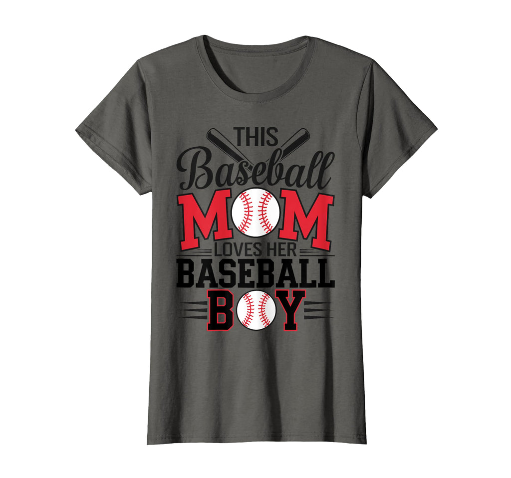 This Baseball Mom Loves Her Baseball T-Shirt - Graphic Print for Adults - T-Shirt, Sweatshirt, Hoodie