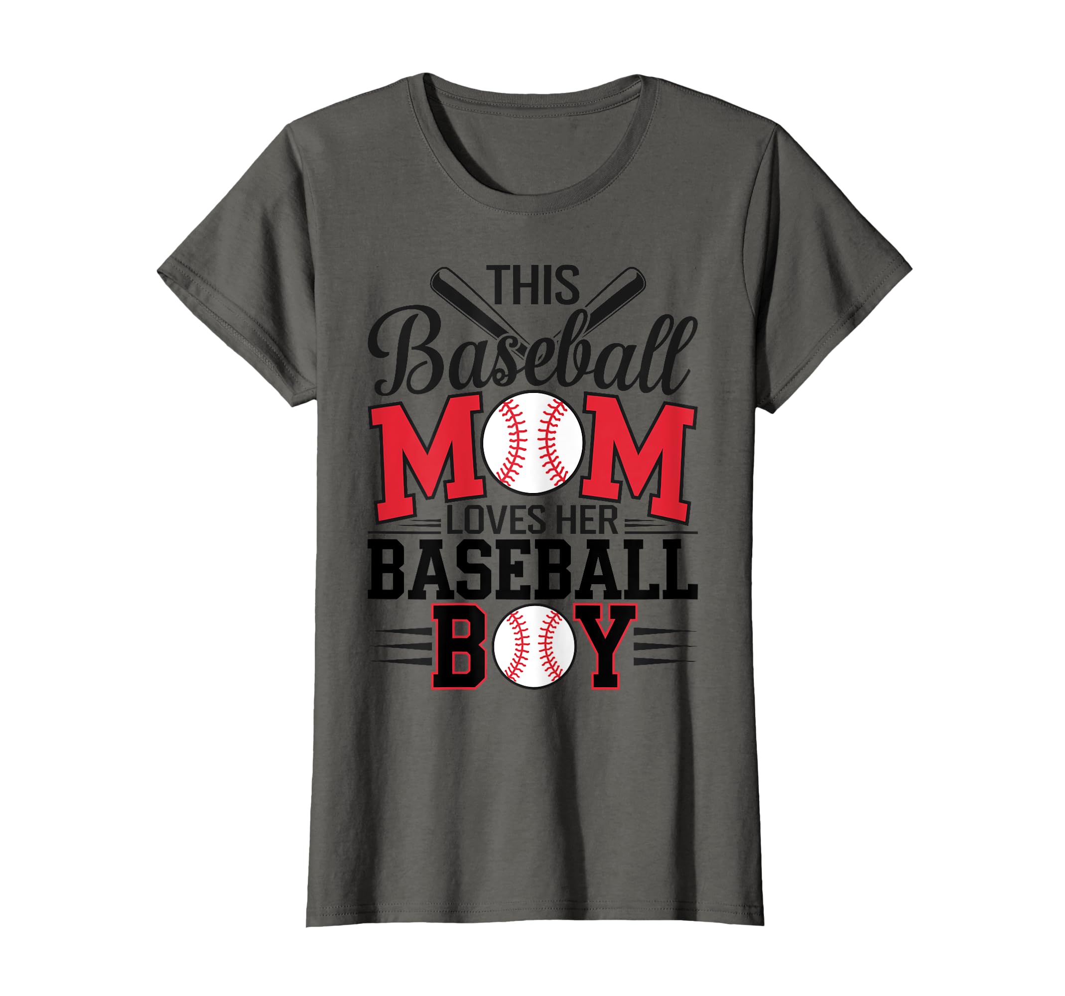 This Baseball Mom Loves Her Baseball T-Shirt - Graphic Print for Adults - T-Shirt, Sweatshirt, Hoodie
