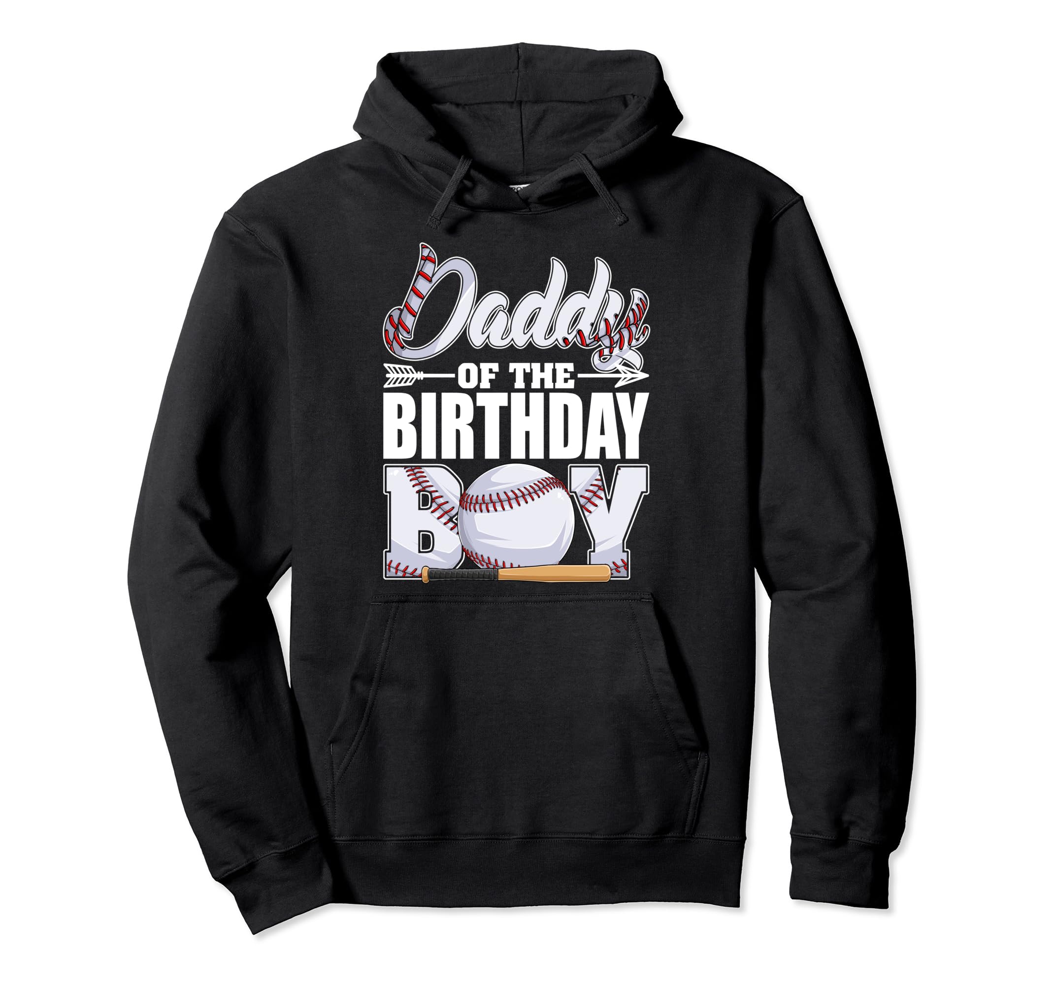 Daddy Birthday Baseball Matching Family Hoodie - Minimalist Print Unisex - T-Shirt, Sweatshirt, Hoodie