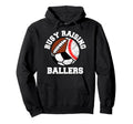 Busy Raising Ballers Funny Baseball Hoodie - Trendy Graphic Men Women - T-Shirt, Sweatshirt, Hoodie