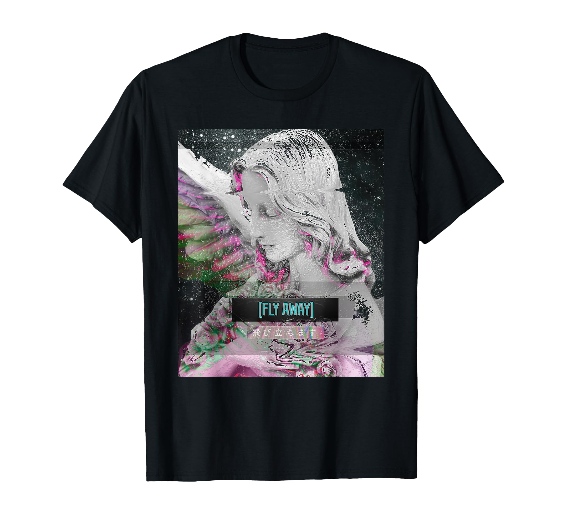 Fly Away Aesthetic Vaporwave Anime T-Shirt - Novelty Apparel for Adults - T-Shirt, Sweatshirt, Hoodie