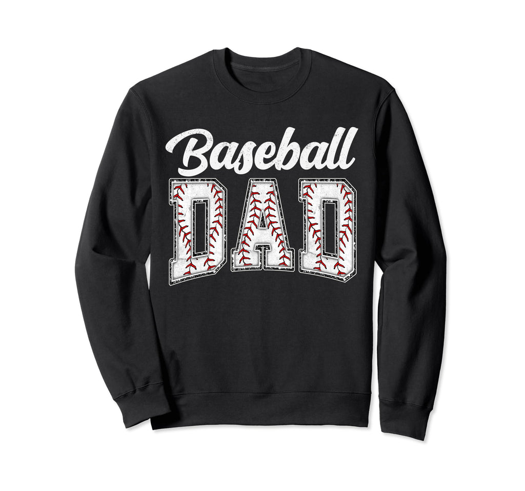 Baseball Dad Baseball Daddy Funny Sweatshirt - Minimalist Print Unisex - T-Shirt, Sweatshirt, Hoodie