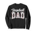 Baseball Dad Baseball Daddy Funny Sweatshirt - Minimalist Print Unisex - T-Shirt, Sweatshirt, Hoodie