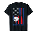 Baseball Dad American Flag Usa T-Shirt - Unique Graphic Unisex - T-Shirt, Sweatshirt, Hoodie