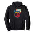 Wine Dine Route 69 Diner Hoodie - Graphic Print Men Women - T-Shirt, Sweatshirt, Hoodie
