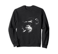 Grunge Cigarette Chimpanzee Sweatshirt - Casual Everyday Wear Men Women - T-Shirt, Sweatshirt, Hoodie