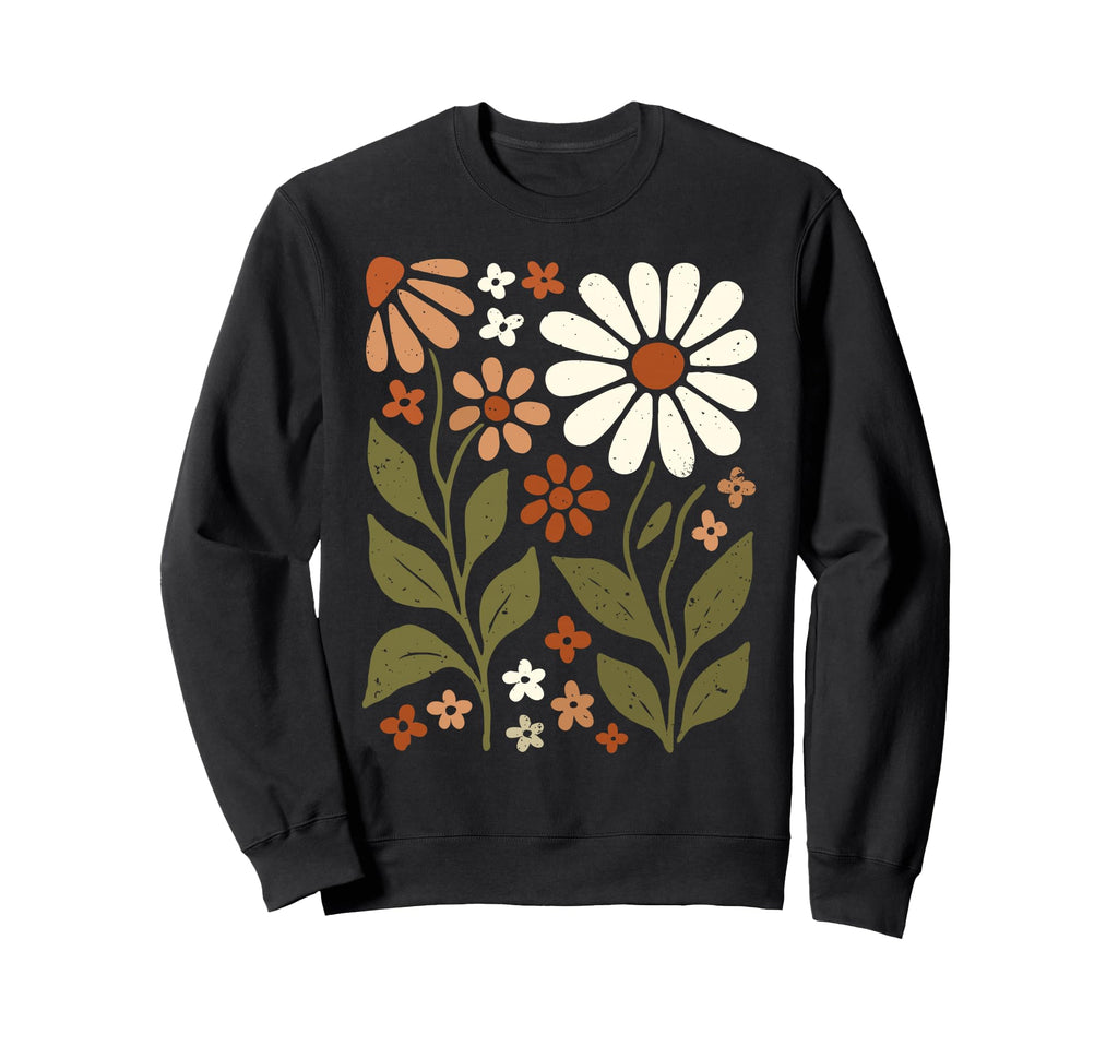 Wildflowers Flowers Pattern Summer Sweatshirt - Custom Art Print Men Women - T-Shirt, Sweatshirt, Hoodie
