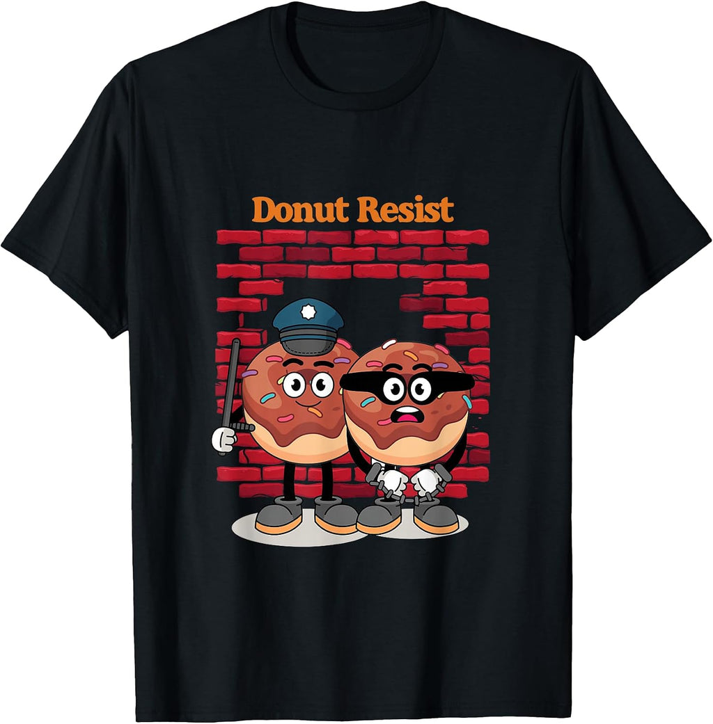 Donut Resist Donuts Police Perpetrator Crime Gift - Adult & Kids T-Shirts, Sweatshirts & Hoodies apparel design preview 1