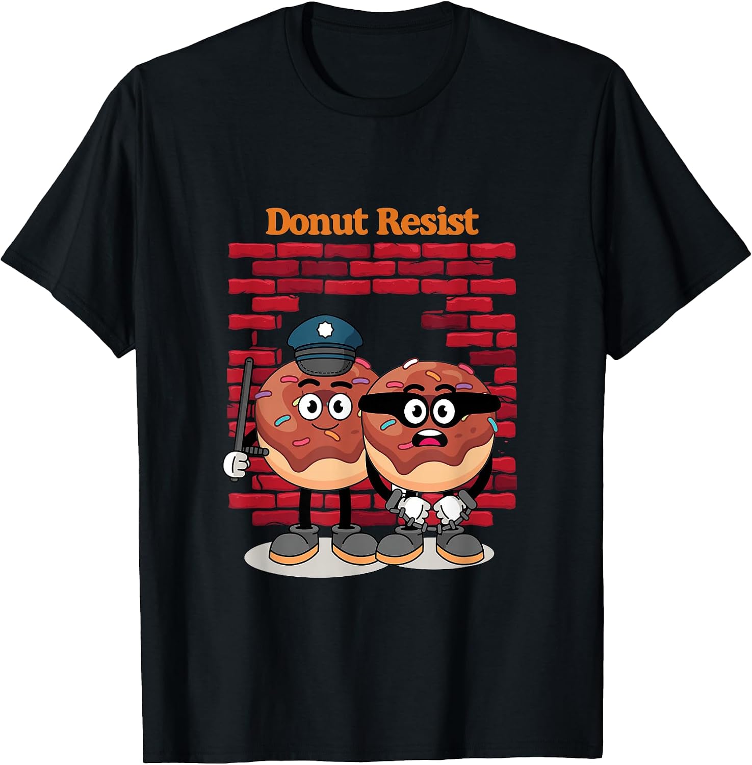 Donut Resist Donuts Police Perpetrator Crime Gift - Adult & Kids T-Shirts, Sweatshirts & Hoodies apparel design preview 1
