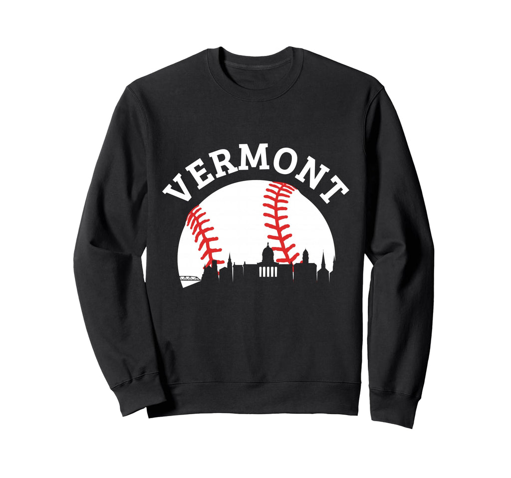 Vermont Baseball State Pride Sweatshirt - Trendy Graphic Men Women - T-Shirt, Sweatshirt, Hoodie