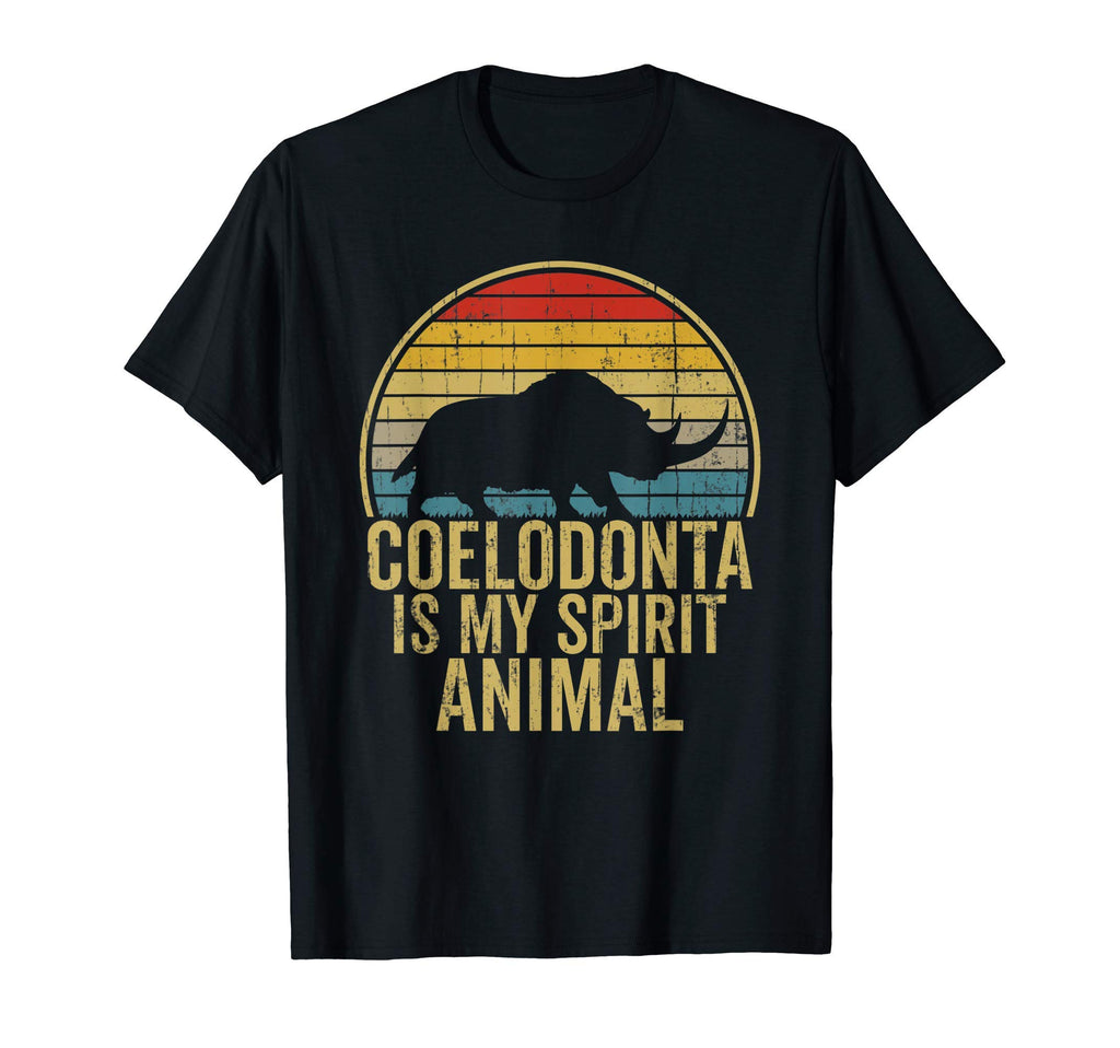 Coelodonta Woolly Rhino Sunset T-Shirt - Casual Everyday Wear Unisex - T-Shirt, Sweatshirt, Hoodie