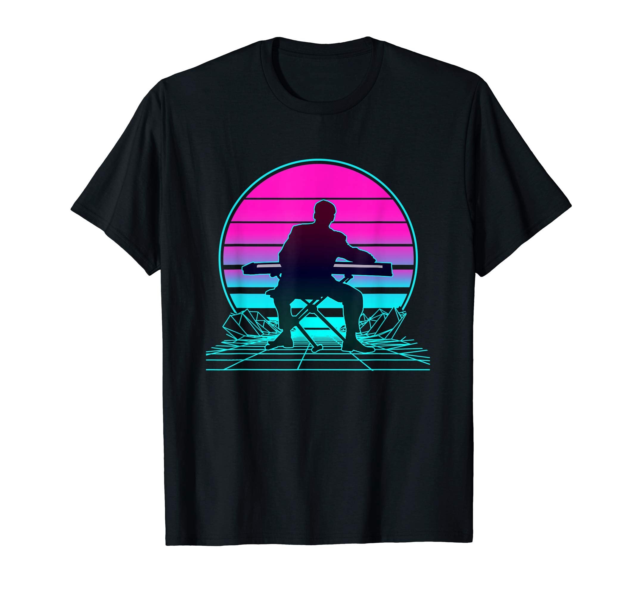 Sunset Keyboard T-Shirt - Aesthetic Graphic Men Women - T-Shirt, Sweatshirt, Hoodie