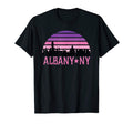 Albany New York Skyline Sunset T-Shirt - Fun Novelty Design Men Women - T-Shirt, Sweatshirt, Hoodie