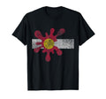 Colorado State Flag Splat Distressed T-Shirt - Graphic Print Unisex - T-Shirt, Sweatshirt, Hoodie