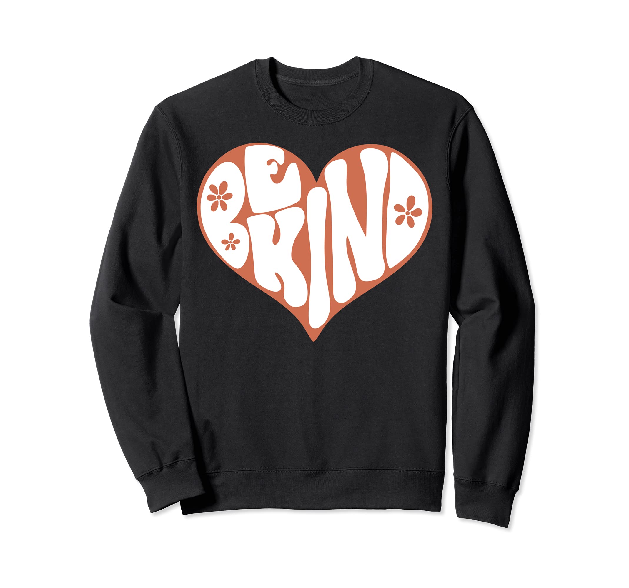 Be Kind Heart 70S Boho Peace Hippie Sweatshirt - Novelty Apparel Men Women - T-Shirt, Sweatshirt, Hoodie