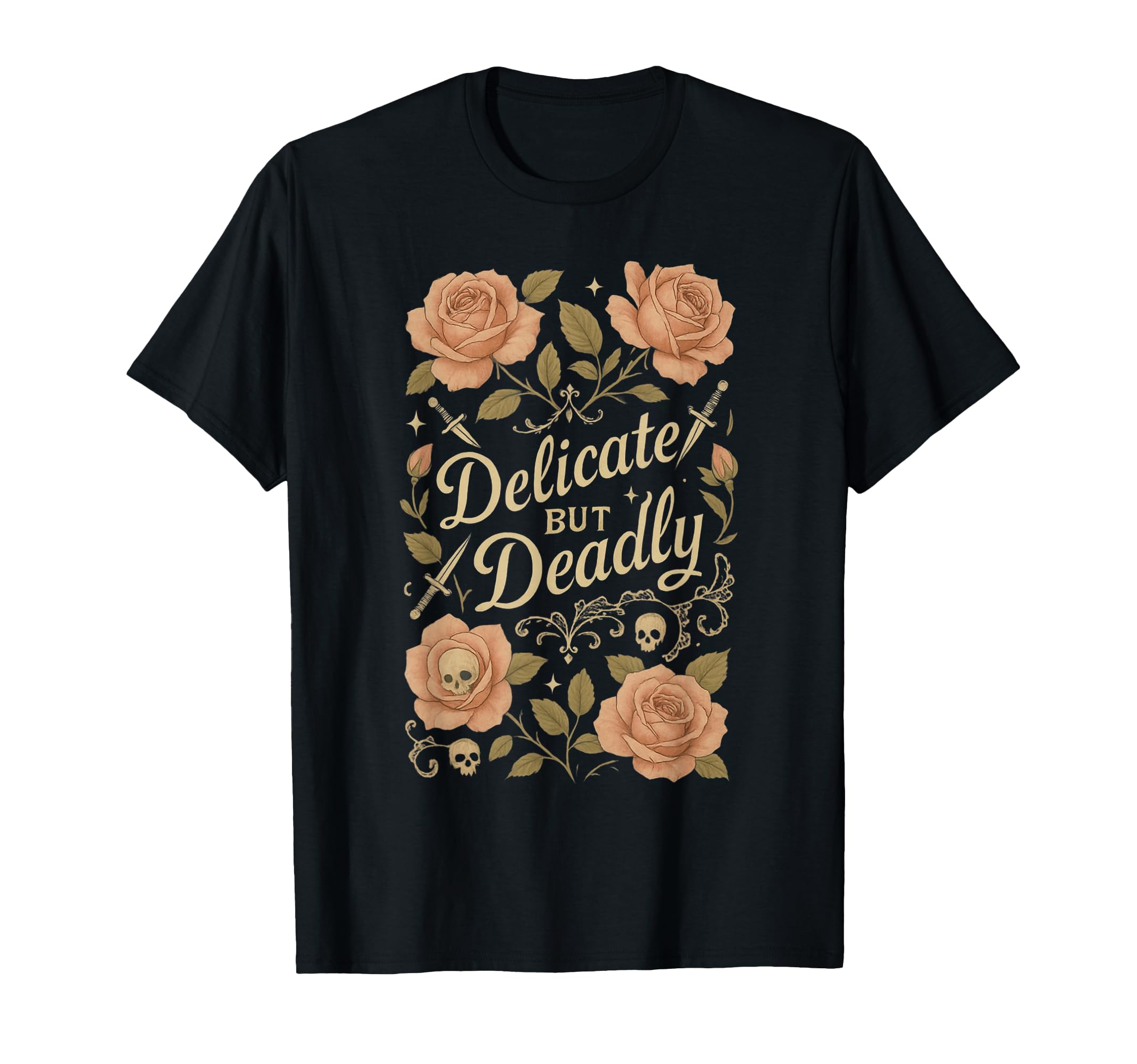 Delicate But Deadly Coquette T-Shirt - Casual Everyday Wear Unisex - T-Shirt, Sweatshirt, Hoodie