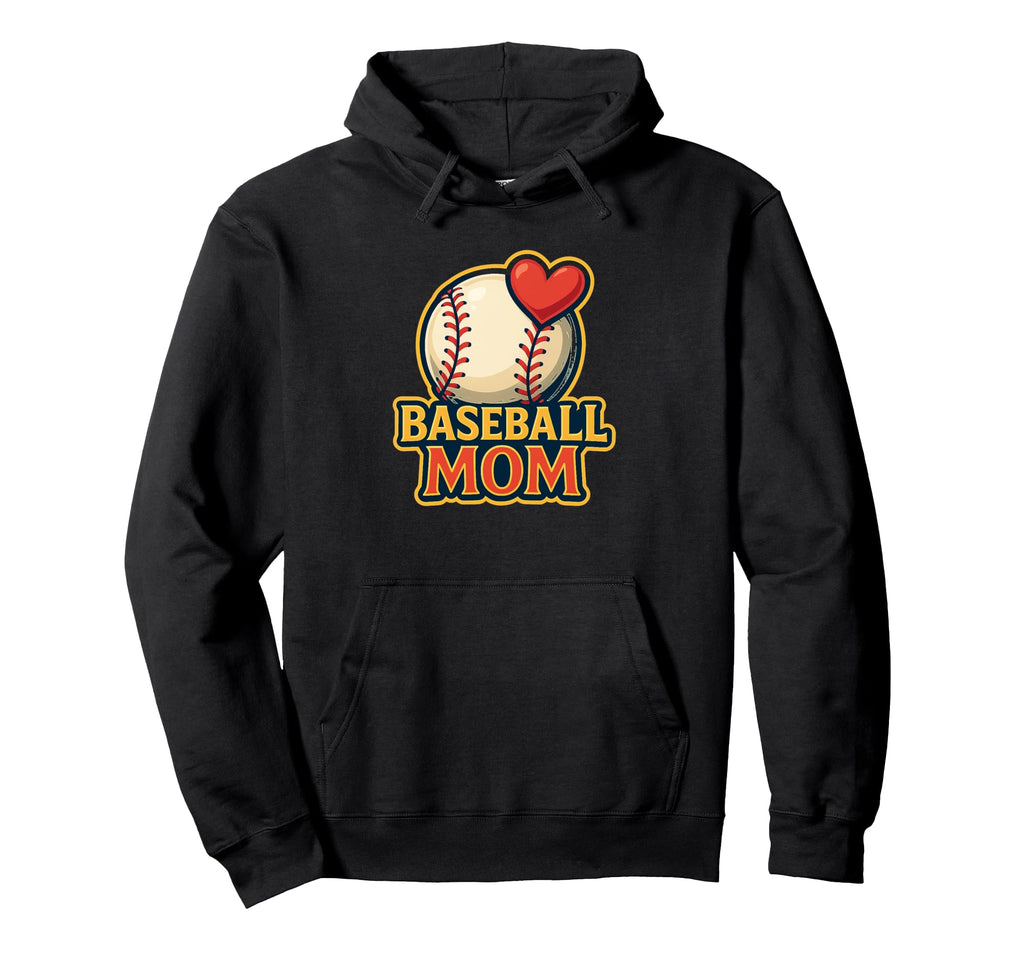 Baseball Mom Heart Anime Hoodie - Novelty Apparel Unisex - T-Shirt, Sweatshirt, Hoodie