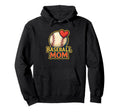 Baseball Mom Heart Anime Hoodie - Novelty Apparel Unisex - T-Shirt, Sweatshirt, Hoodie