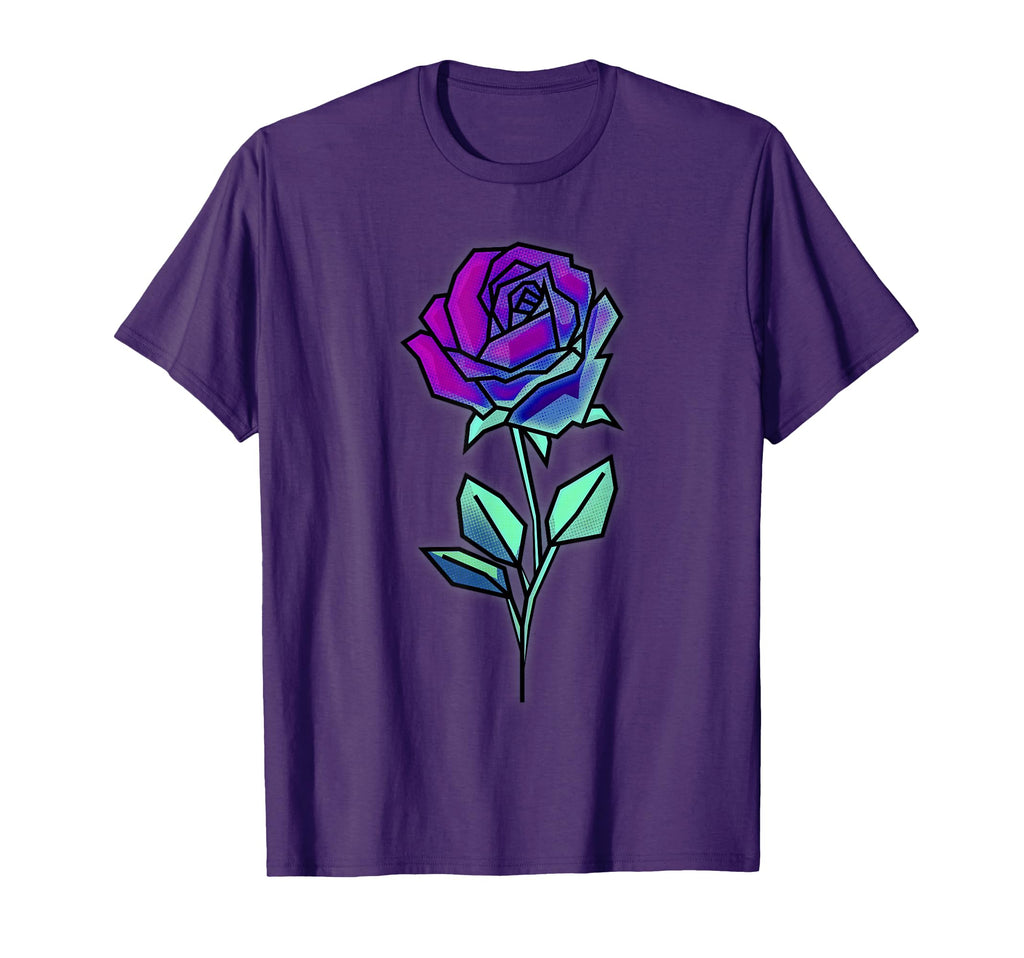 Cyber Aesthetic Rose Futurism T-Shirt - Streetwear Style for Adults - T-Shirt, Sweatshirt, Hoodie