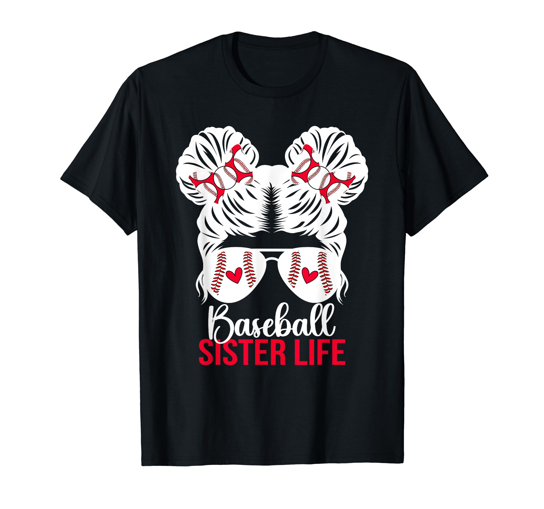 Baseball Sister Life Sister Baseball T-Shirt - Custom Art Print Men Women - T-Shirt, Sweatshirt, Hoodie