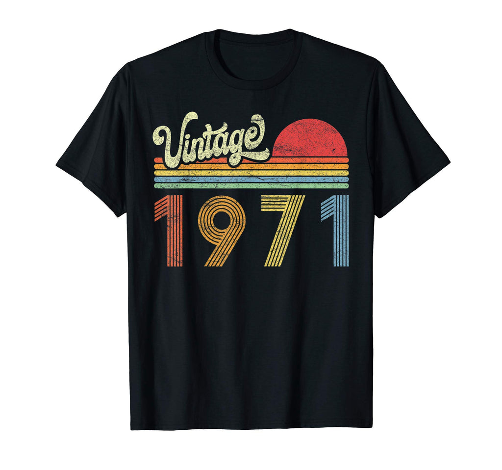 1971 Birthday Gift Born Made 1971 Sunset T-Shirt - Unique Graphic Men Women - T-Shirt, Sweatshirt, Hoodie