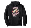 Loudest Baseball Mom Baseball Mother Hoodie - Minimalist Print for Adults - T-Shirt, Sweatshirt, Hoodie
