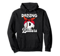 Raising Ballers Soccer Baseball Mom Hoodie - Custom Art Print for Adults - T-Shirt, Sweatshirt, Hoodie