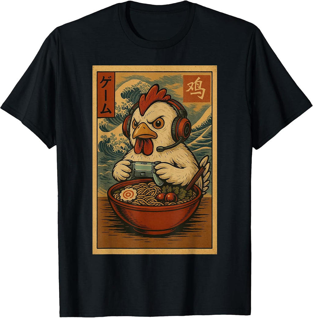 Cute Chicken Gaming Apparel Gifts Graphic - Adult & Kids T-Shirts, Sweatshirts & Hoodies apparel design preview 1