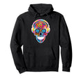 Psychedelic Sugar Skull Sixty Hoodie - Custom Art Print Men Women - T-Shirt, Sweatshirt, Hoodie