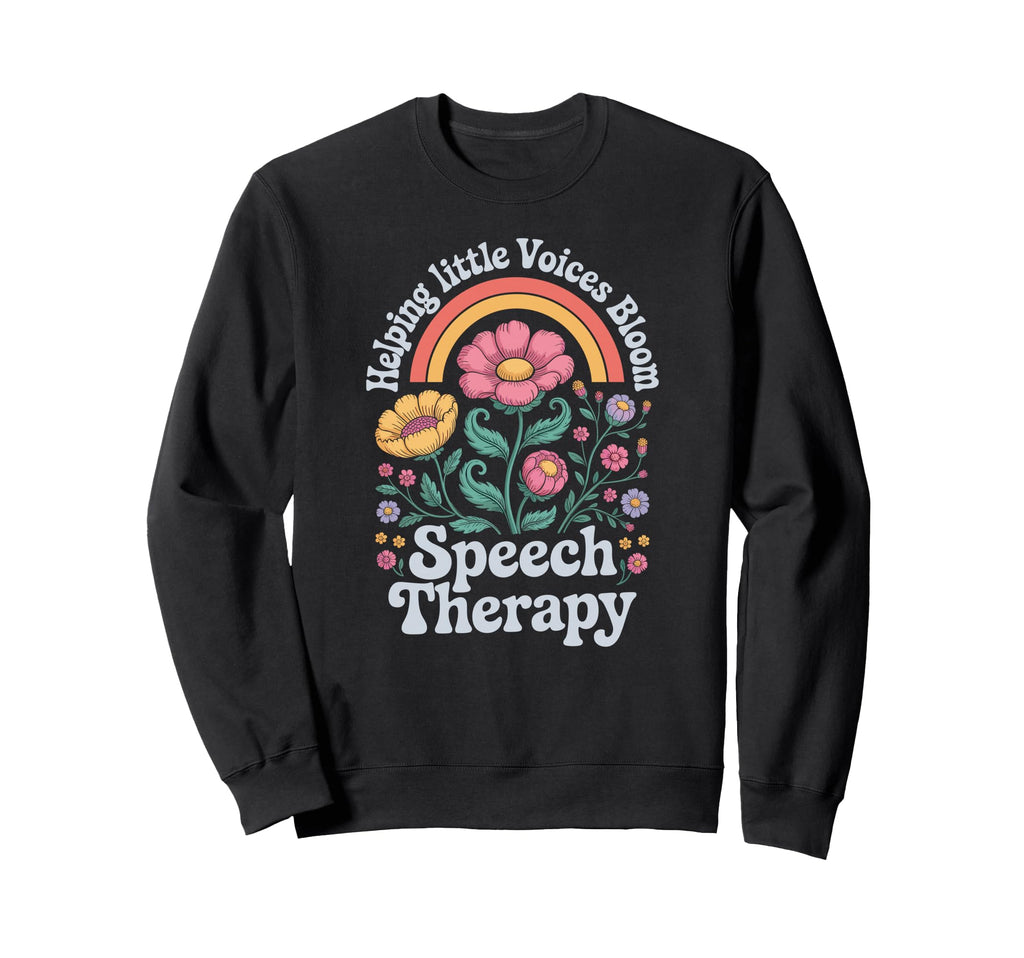 Helping Little Voices Bloom Sweatshirt - Minimalist Print for Adults - T-Shirt, Sweatshirt, Hoodie