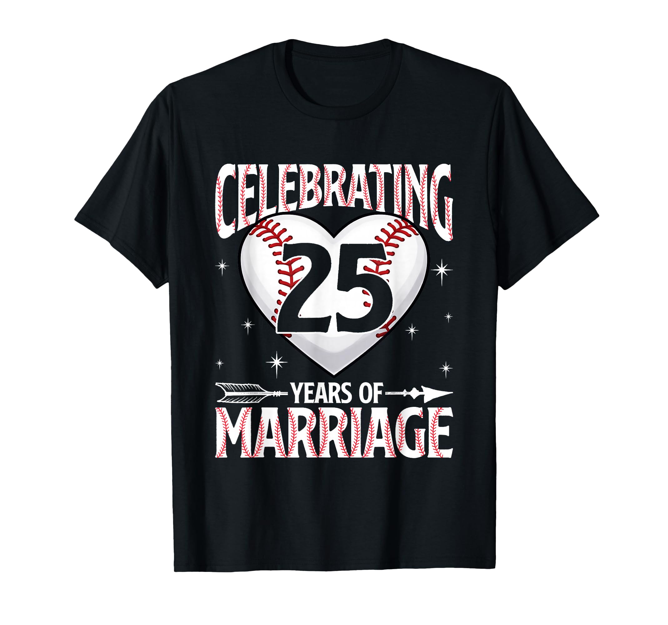 Celebrating 25 Year Mariage 25Th T-Shirt - Novelty Apparel Men Women - T-Shirt, Sweatshirt, Hoodie