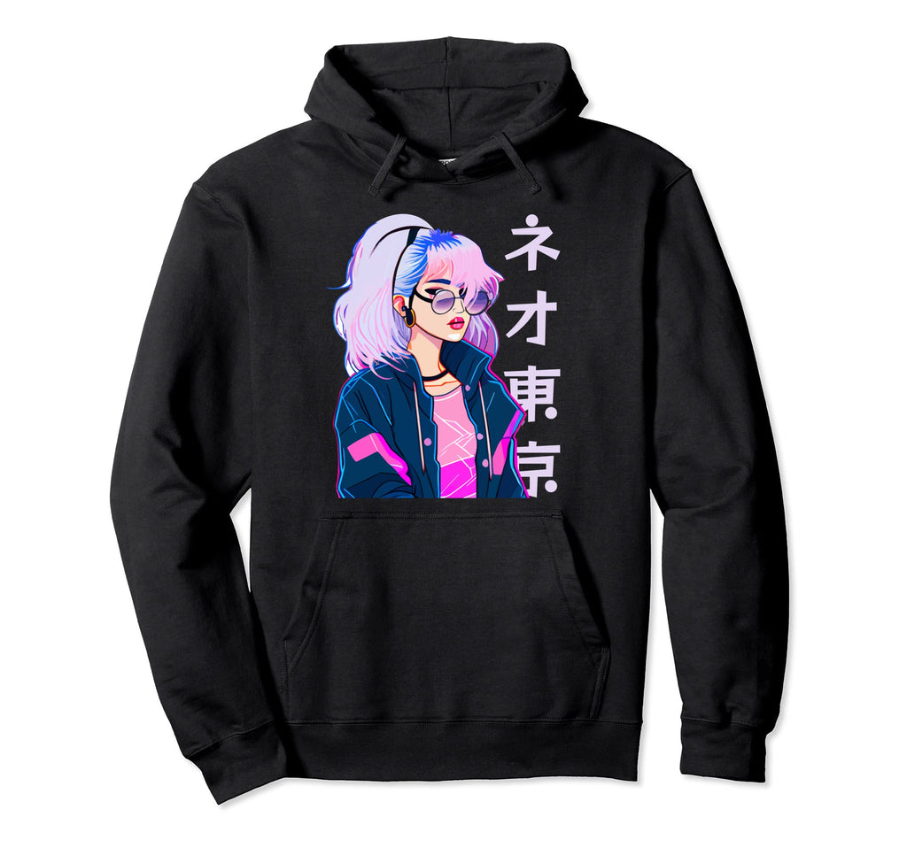 Cybergrunge Japanese Anime Vaporwave Hoodie - Novelty Apparel Men Women - T-Shirt, Sweatshirt, Hoodie