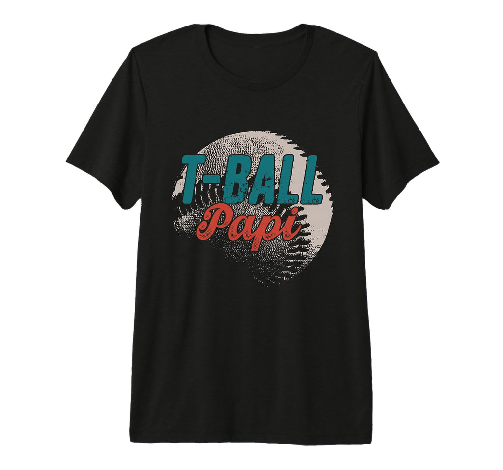 Mens T Ball Papi Baseball Fathers T-Shirt - Minimalist Print for Adults - T-Shirt, Sweatshirt, Hoodie
