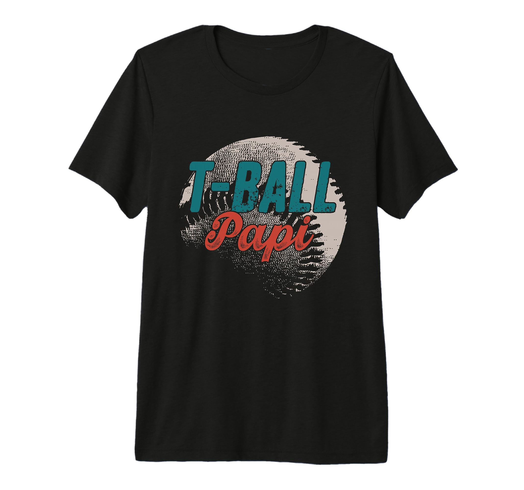 Mens T Ball Papi Baseball Fathers T-Shirt - Minimalist Print for Adults - T-Shirt, Sweatshirt, Hoodie
