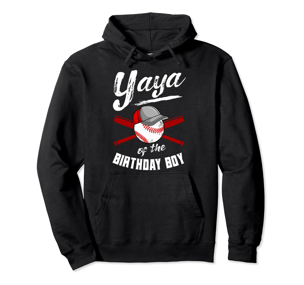 Yaya Birthday Baseball Bday Party Hoodie - Fun Novelty Design for Adults - T-Shirt, Sweatshirt, Hoodie