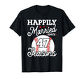 47Th Wedding Anniversary Baseball Husband T-Shirt - Trendy Graphic Unisex - T-Shirt, Sweatshirt, Hoodie