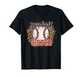 Baseball Sister Leopard Heart Funny T-Shirt - Custom Art Print for Adults - T-Shirt, Sweatshirt, Hoodie