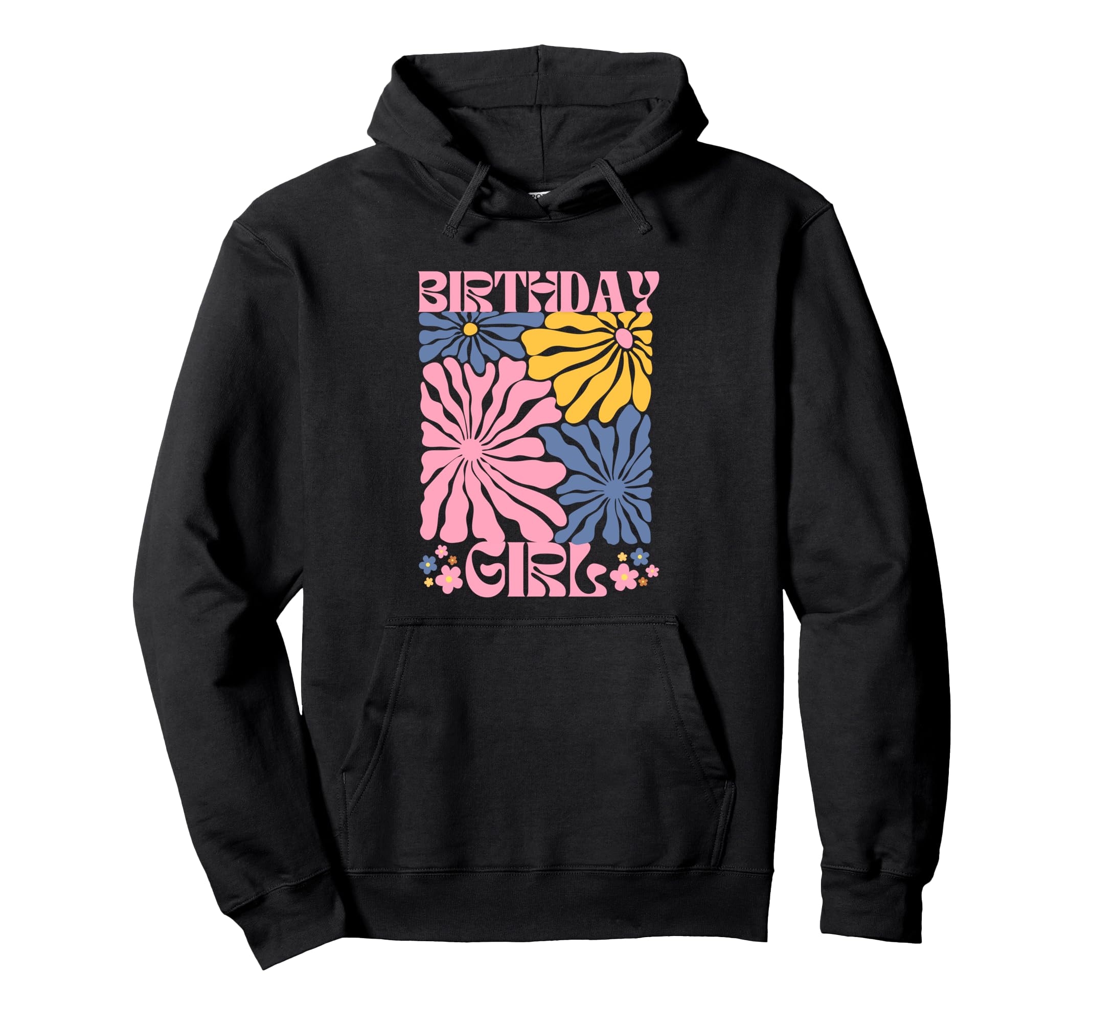 Birthday Boho Flowers Hoodie - Aesthetic Graphic Men Women - T-Shirt, Sweatshirt, Hoodie