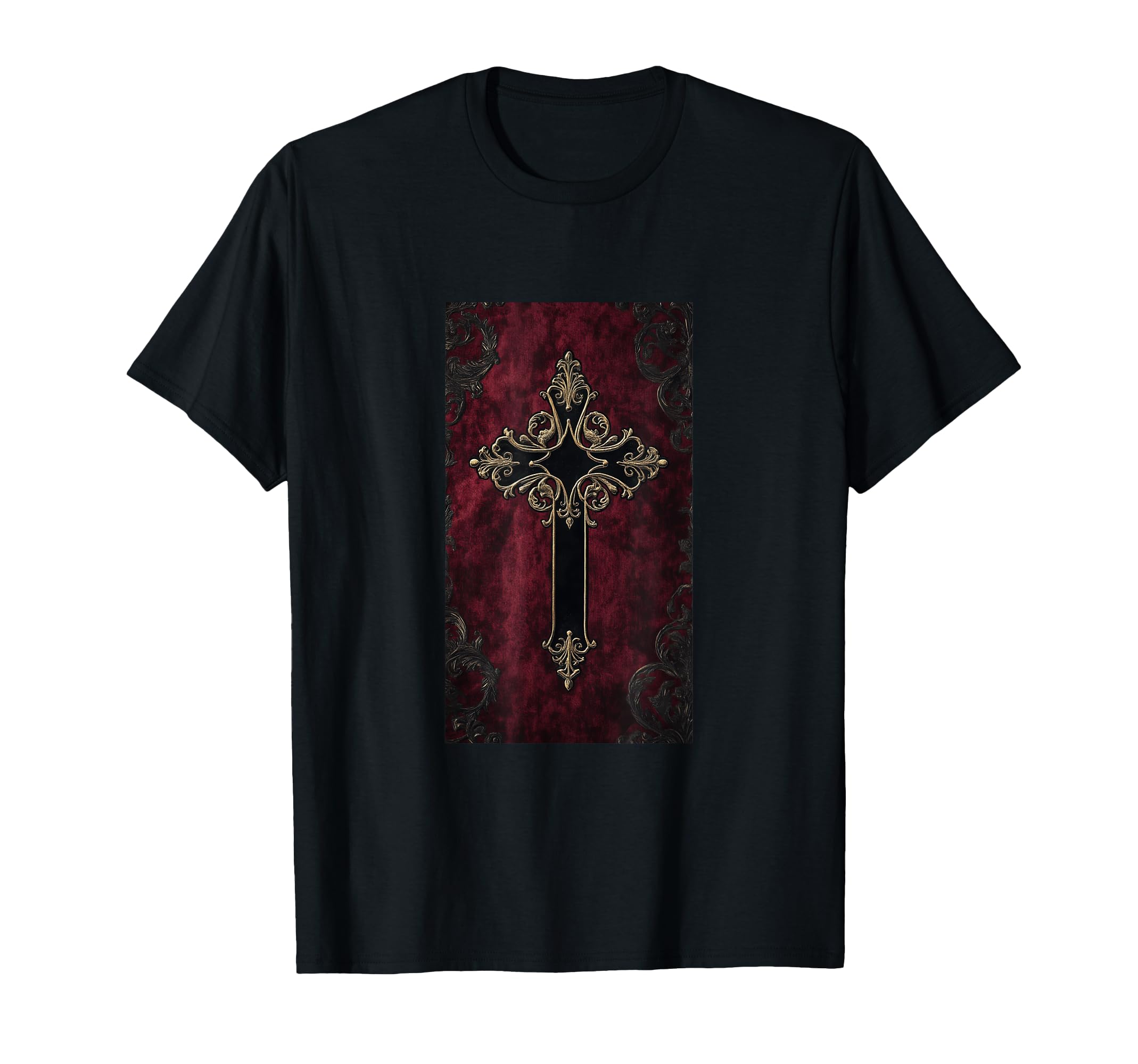 Gothic Cross Grunge Aesthetic Y2K T-Shirt - Custom Art Print for Adults - T-Shirt, Sweatshirt, Hoodie