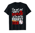 His Biggest Fan Baseball Mamaw Baseball T-Shirt - Minimalist Print Unisex - T-Shirt, Sweatshirt, Hoodie