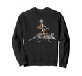 Cowboy Skeleton Riding Armadillo Sweatshirt - Minimalist Print Unisex - T-Shirt, Sweatshirt, Hoodie