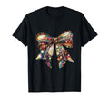 Bow Coquette Disco Football Autumn T-Shirt - Custom Art Print Men Women - T-Shirt, Sweatshirt, Hoodie