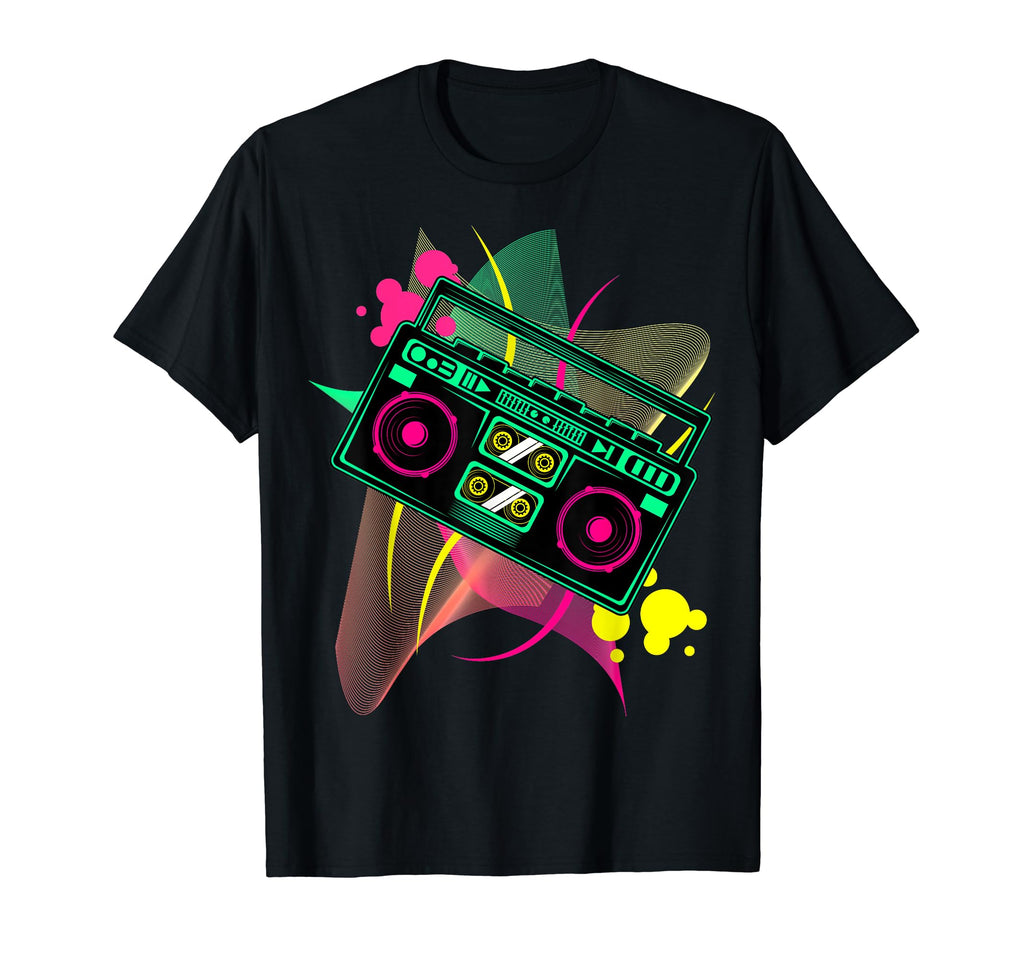 Boombox Radio Old School Hip Hop Rap T-Shirt - Novelty Apparel Men Women - T-Shirt, Sweatshirt, Hoodie