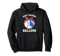 Busy Raising Ballers Ball Hoodie - Casual Everyday Wear for Adults - T-Shirt, Sweatshirt, Hoodie