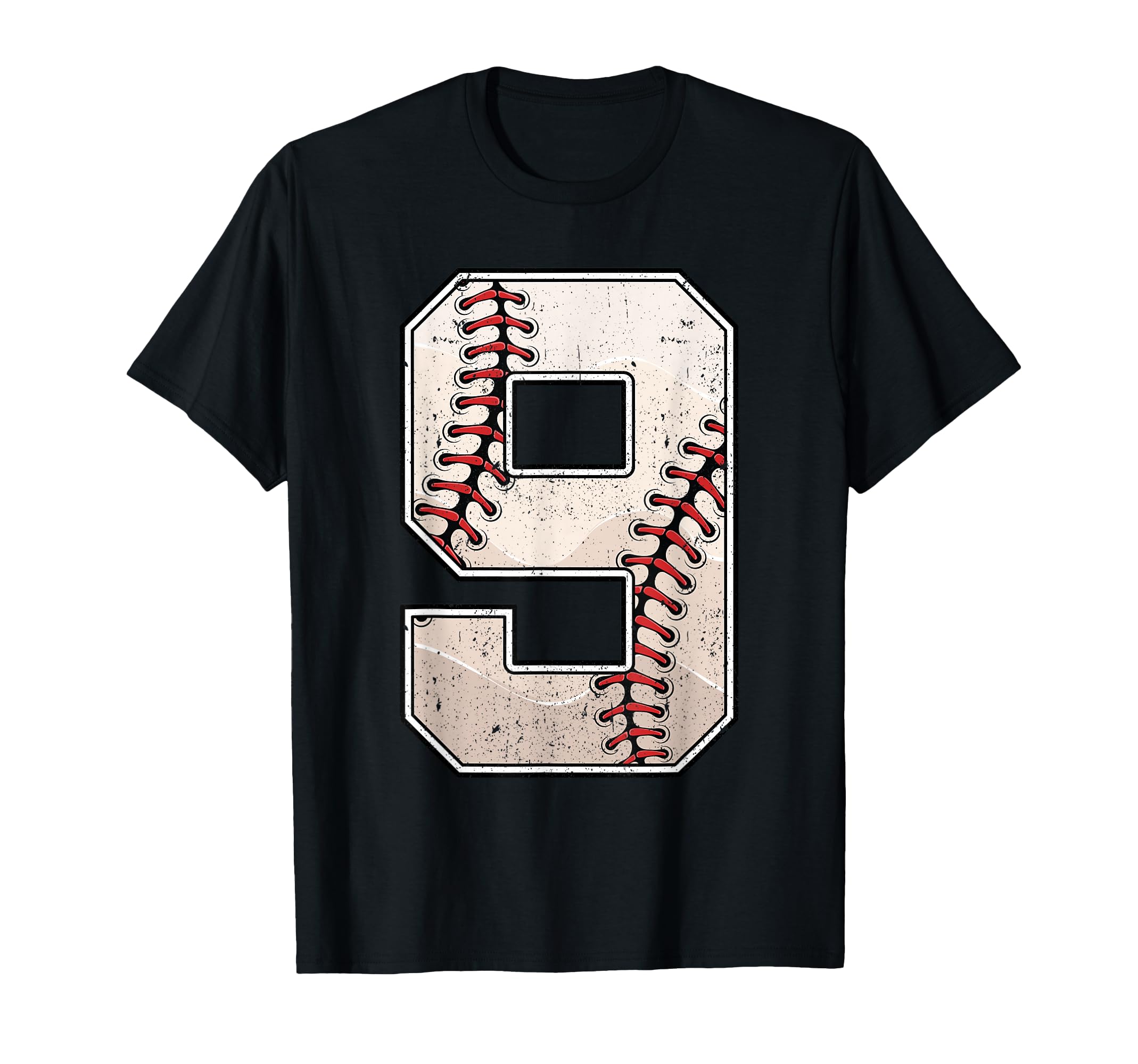 Baseball Birthday Nine 9 Years Old Ninth T-Shirt - Trendy Graphic Unisex - T-Shirt, Sweatshirt, Hoodie