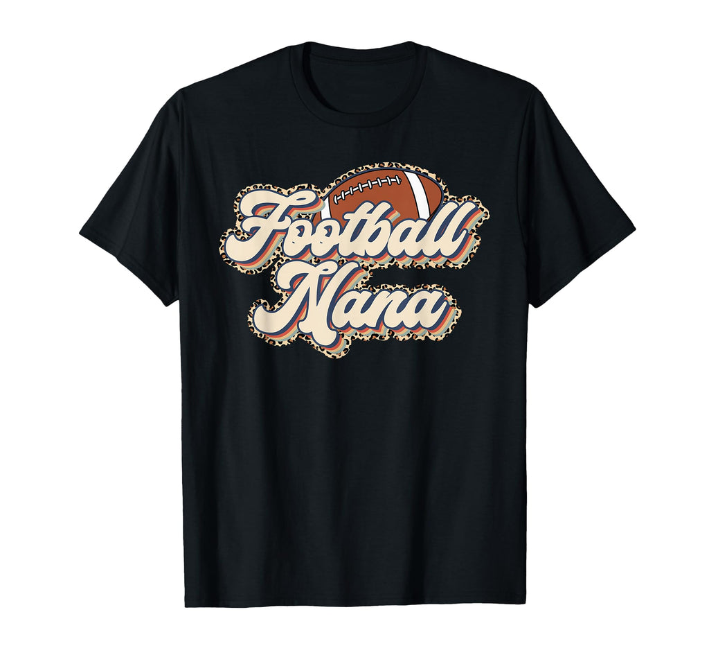 Leopard Football Nana Football T-Shirt - Fun Novelty Design for Adults - T-Shirt, Sweatshirt, Hoodie