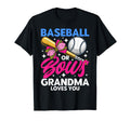 Baseball Or Bows Grandma Loves You T-Shirt - Novelty Apparel for Adults - T-Shirt, Sweatshirt, Hoodie