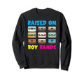 Raised 90S Bands Cassette Tape Sweatshirt - Trendy Graphic for Adults - T-Shirt, Sweatshirt, Hoodie