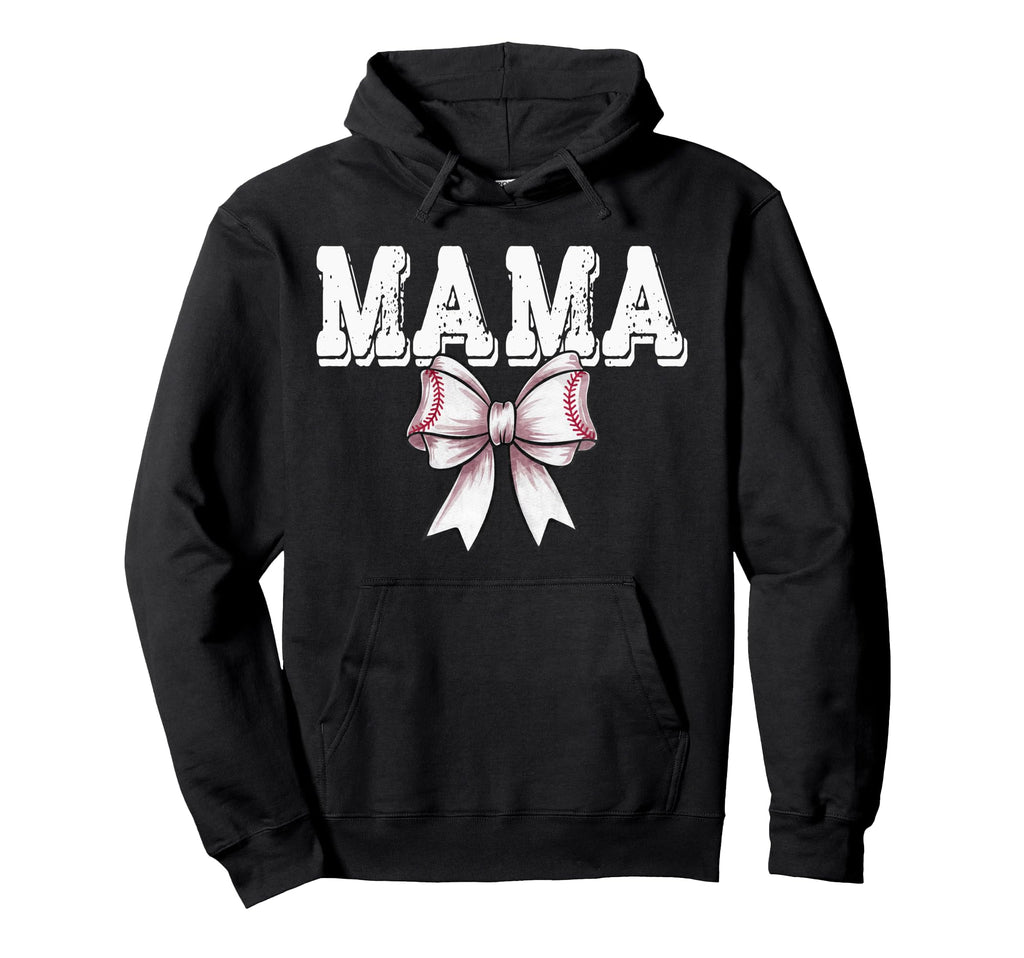 Coquette Baseball Bow Mom Sister Grandma Hoodie - Streetwear Style Unisex - T-Shirt, Sweatshirt, Hoodie